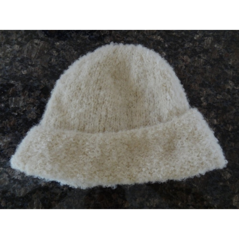 Alpaca Hat - Bouclé White (Adult)