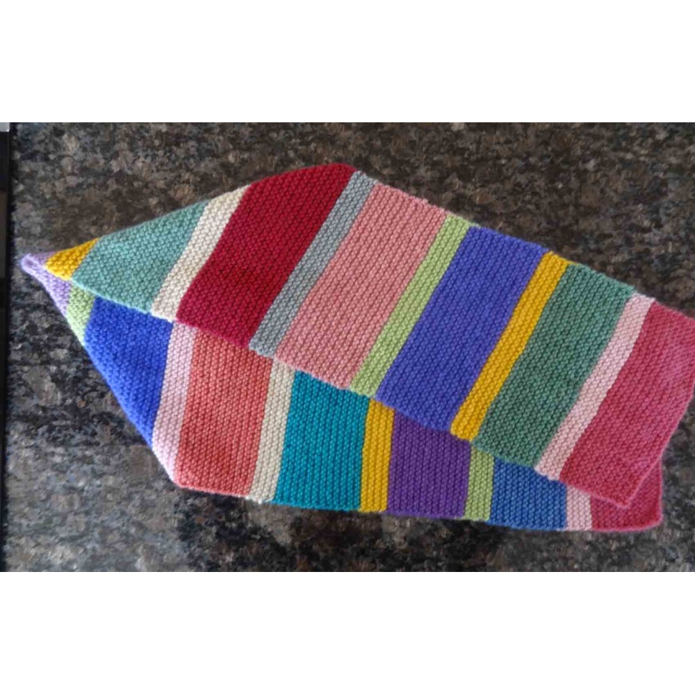 Alpaca Scarf Horizontal Stripe multicoloured